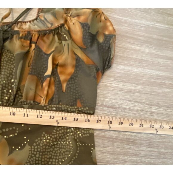 Dori Dress Women's Babydoll Empire Waist Multicolor XL Floral Forest Fairy Boho - Picture 12 of 13